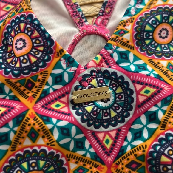 Volcom One State Aztec Print Cutout One-piece Swimsuit Size XS - Picture 4 of 12